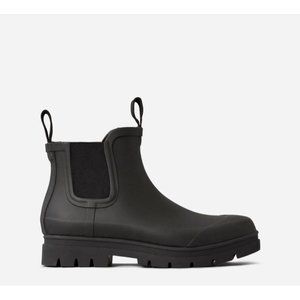 Everlane Chelsea Black Pull On Rain Boot Women’s 7